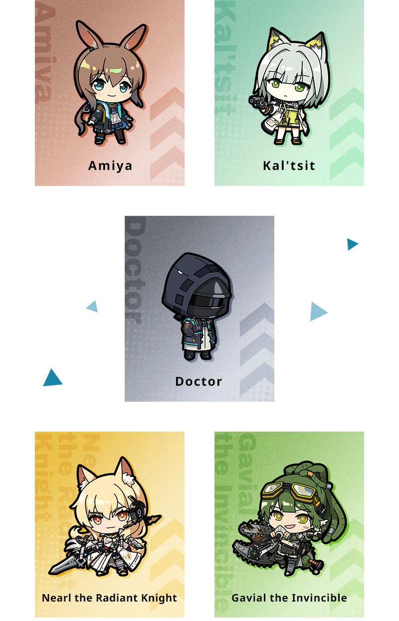 Amiya Kal'tsit Doctor Nearl the Radiant Knight Gavial the Invincible