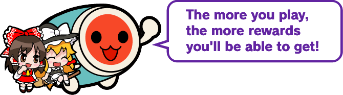 The more you play, tha more rewards you'll be able to get!